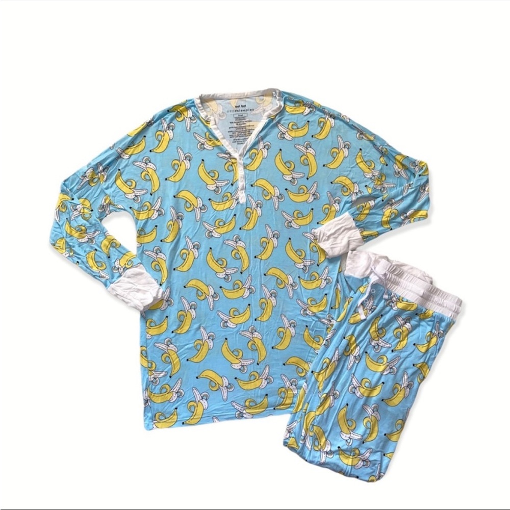 Womens Little Sleepies Banana PJ set